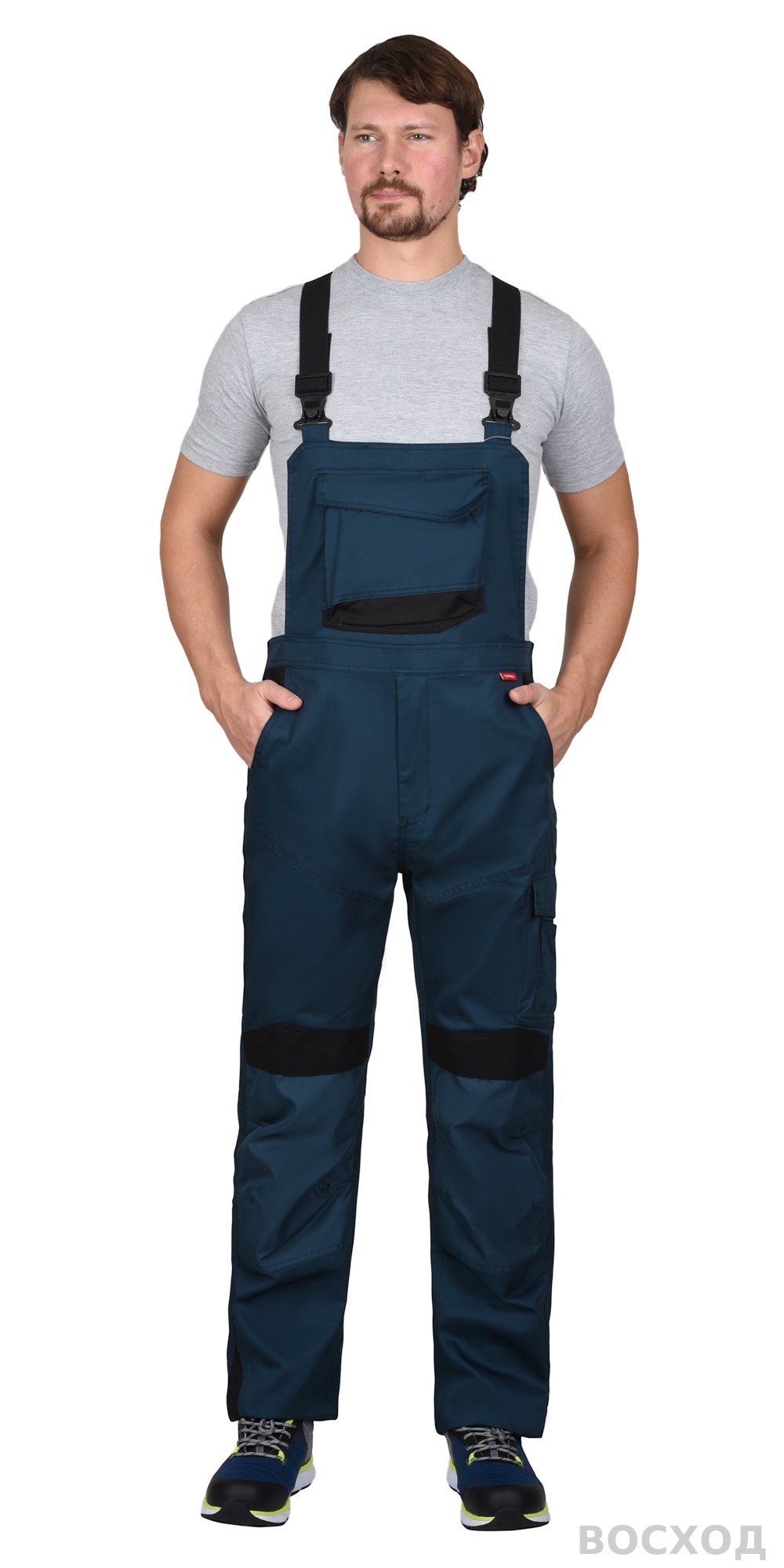 Костюм СИРИУС-ЦИТРИН куртка, полукомбинезон, с черным