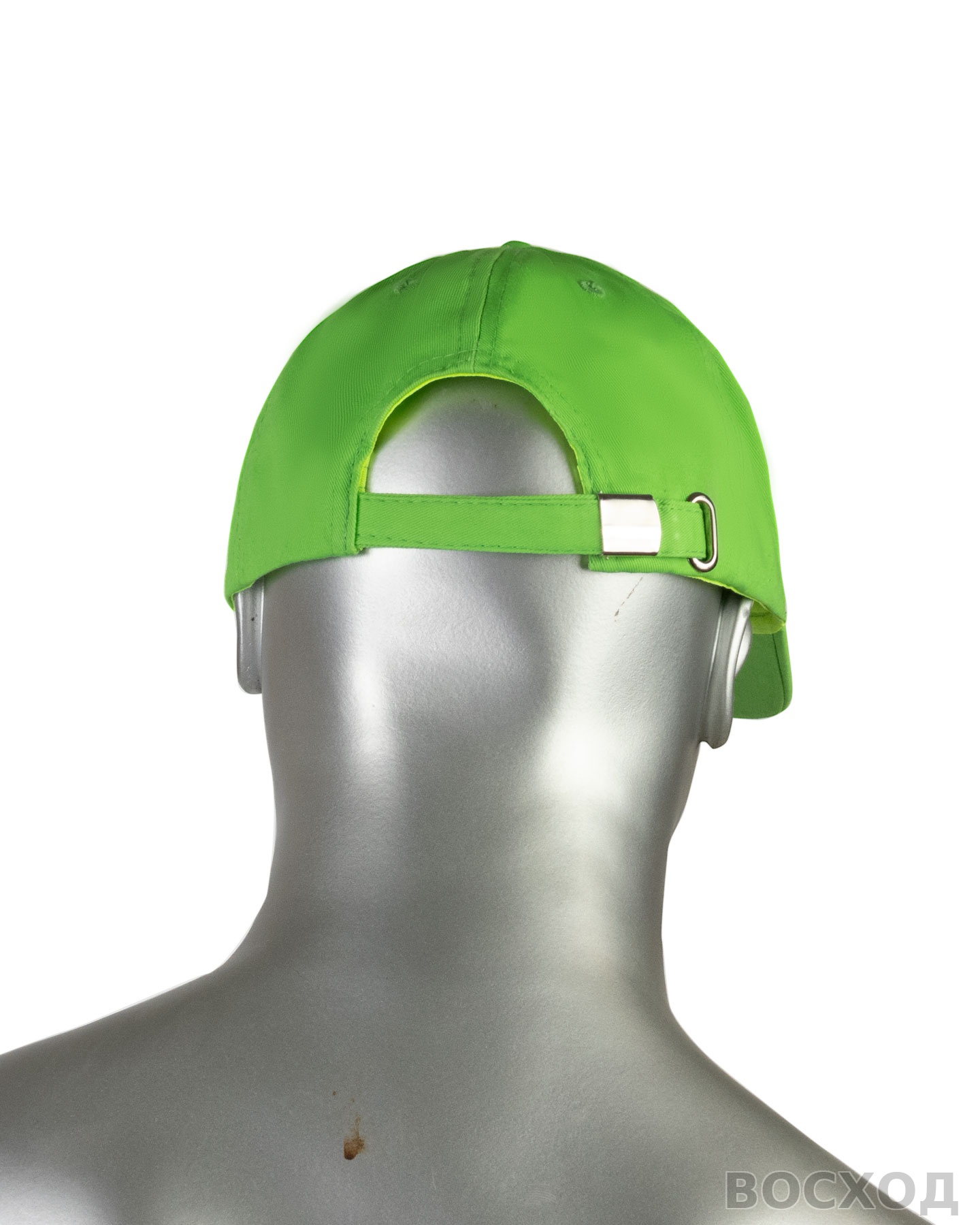 Кепка-бейсболка салатовая пл.190 гр/м2 (пакет по 25 шт.,в упаковке 200 шт.)