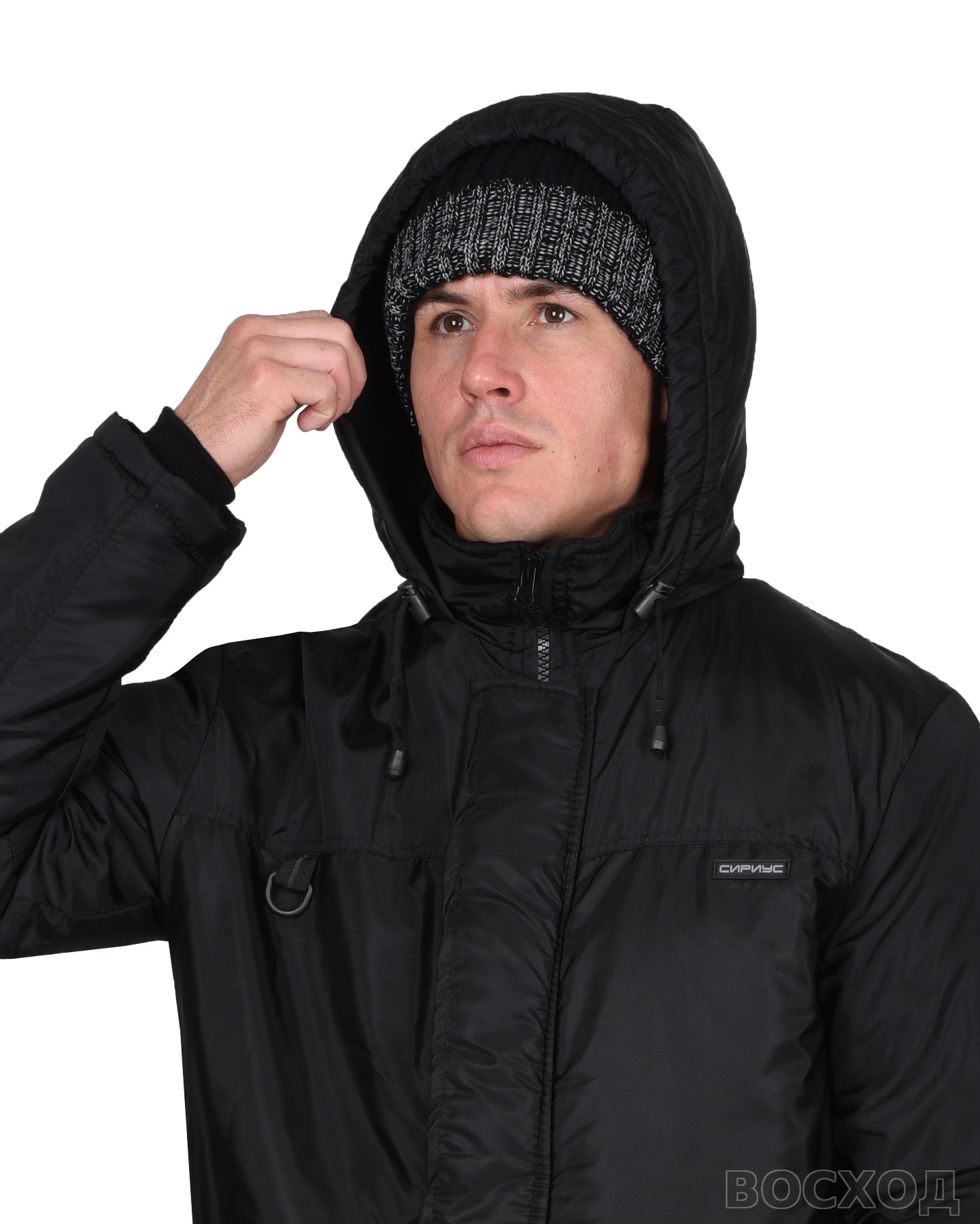 Куртка СИРИУС-ЛЕГАТ демисезонная, чёрная