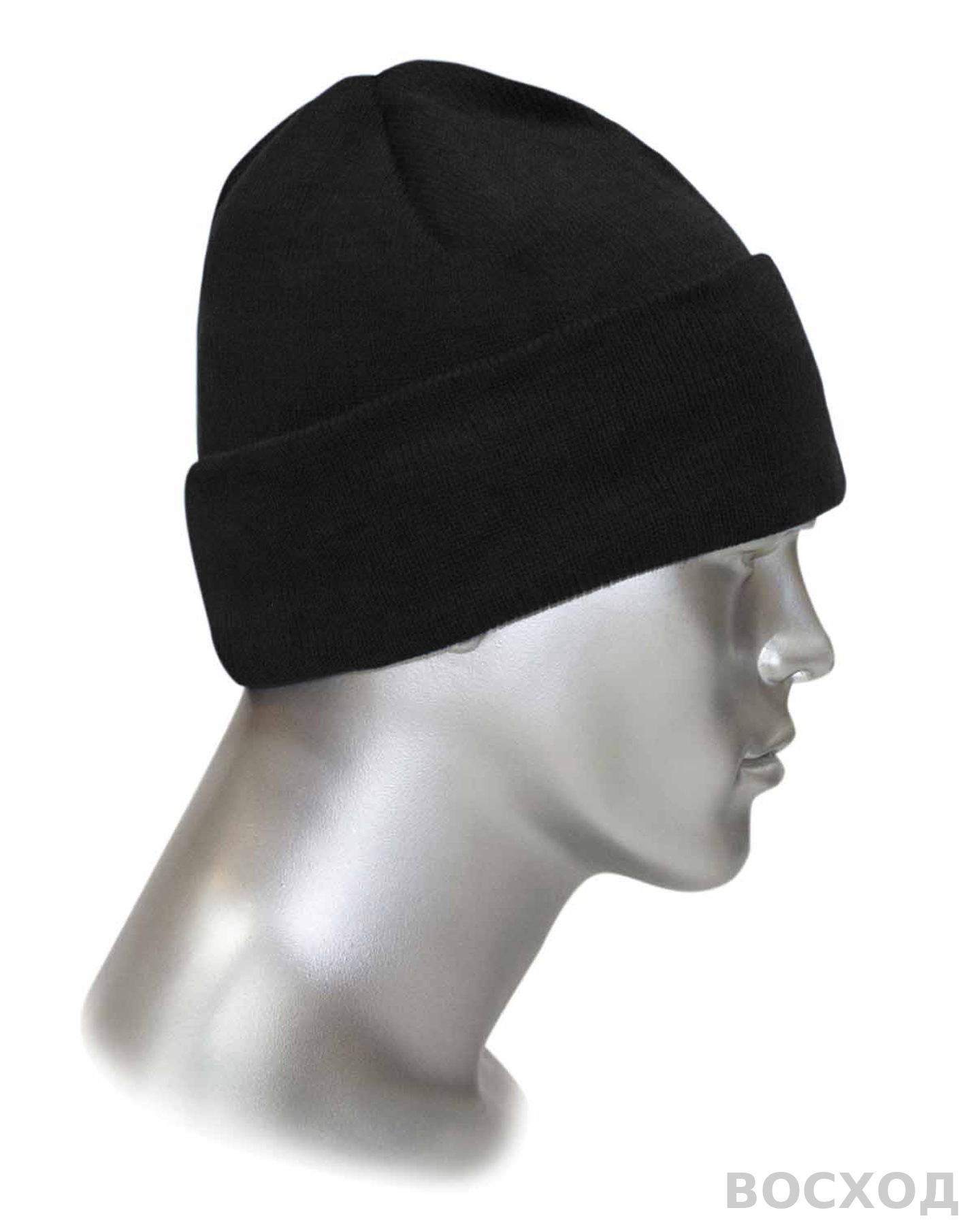Шапка трикотажная чёрная