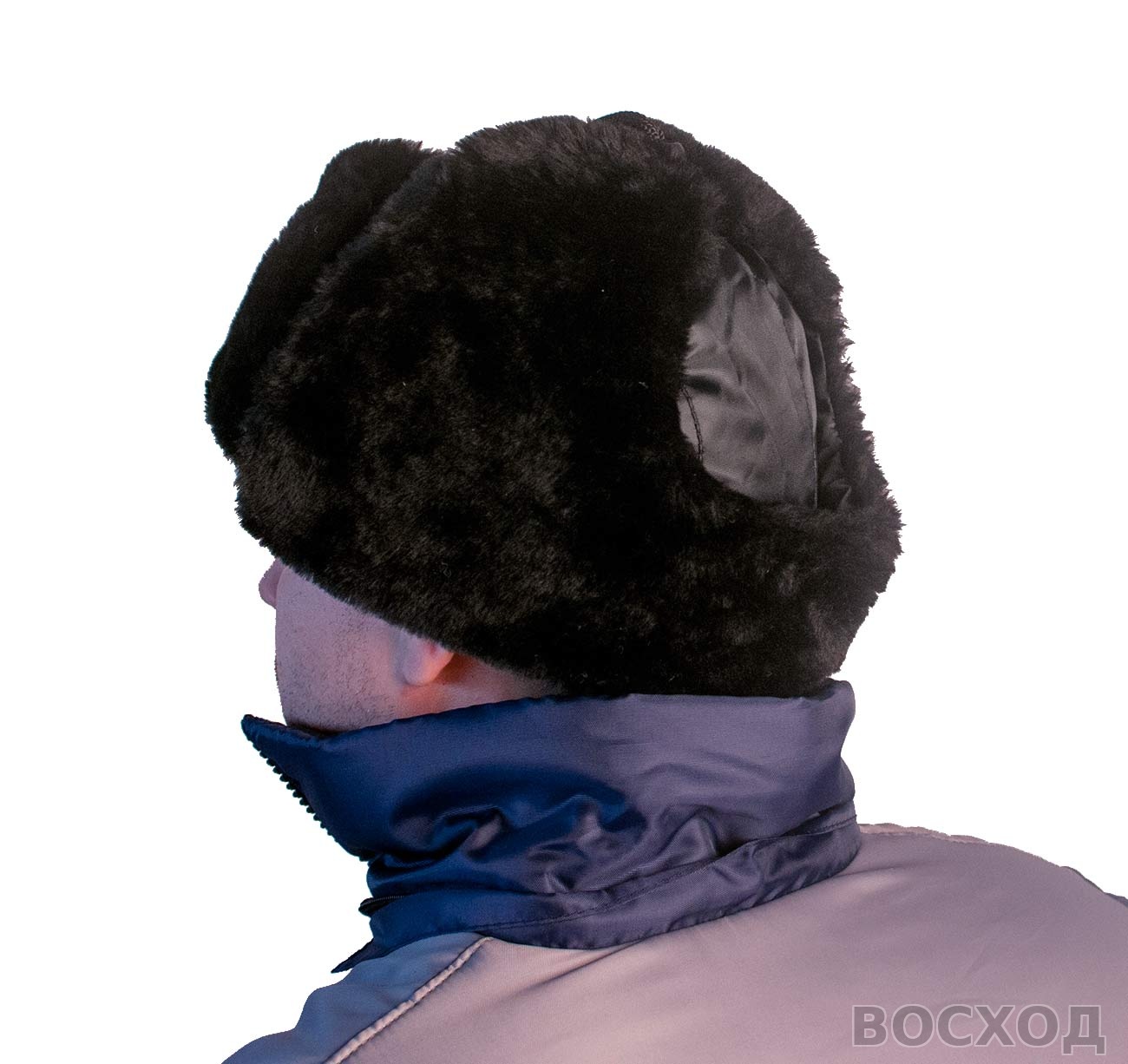 Шапка "Антифрост" черная, тк.Оксфорд, подкл. бязь - изображение 2