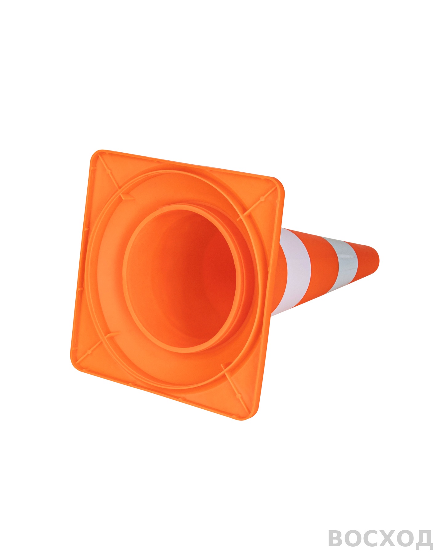 Конус сигнальный дорожный КС-2.5 520 мм мягкий с белой полосой и СОП