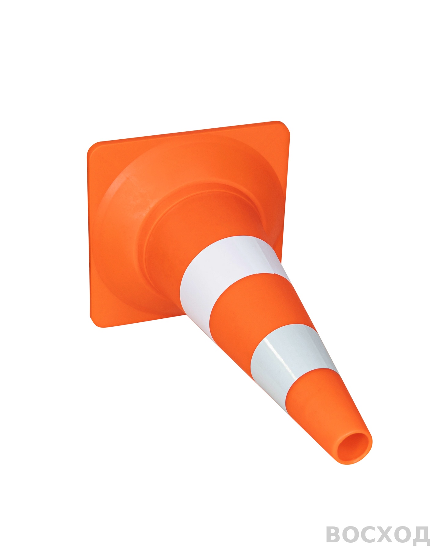 Конус сигнальный дорожный КС-2.5 520 мм мягкий с белой полосой и СОП