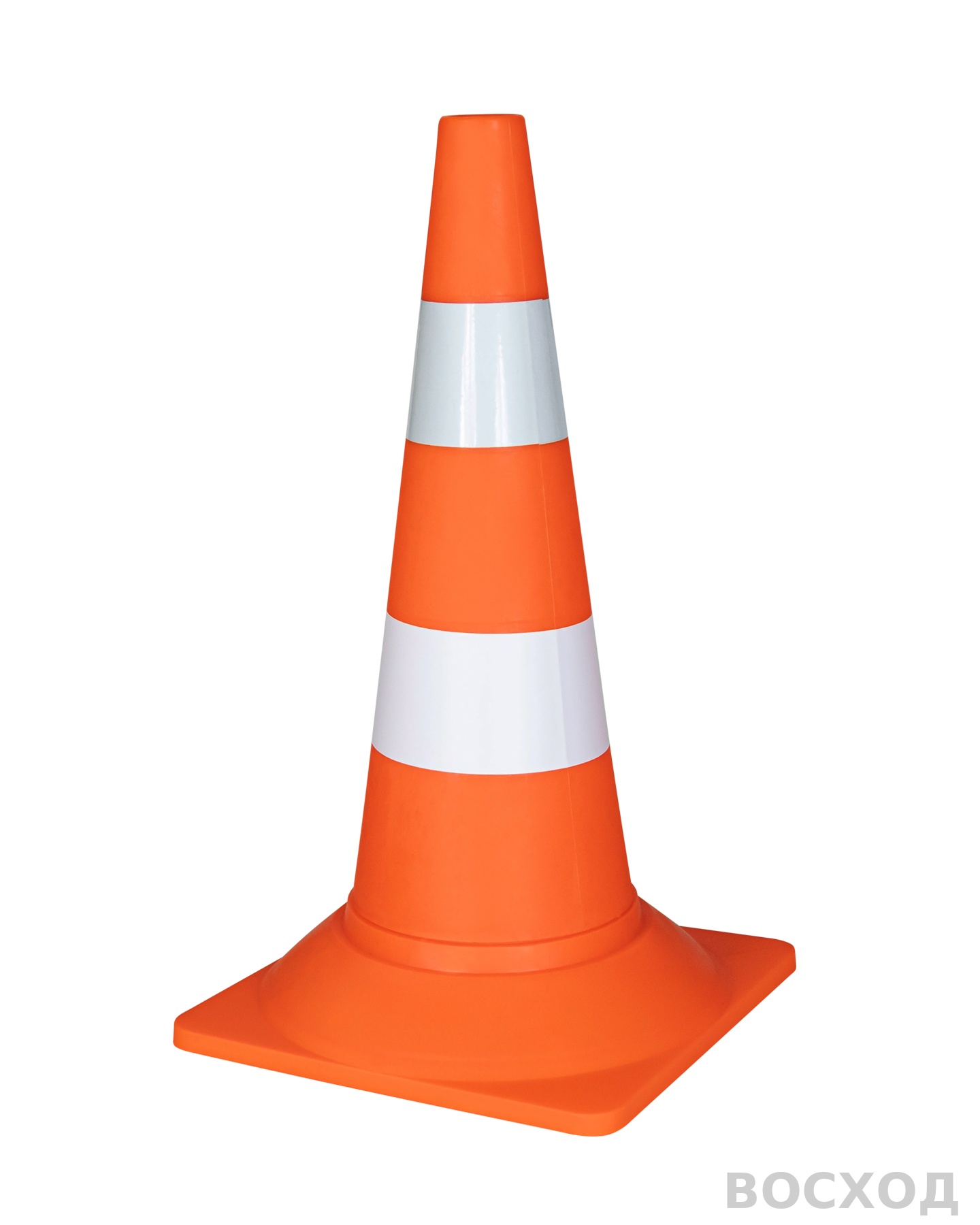 Конус сигнальный дорожный КС-2.5 520 мм мягкий с белой полосой и СОП