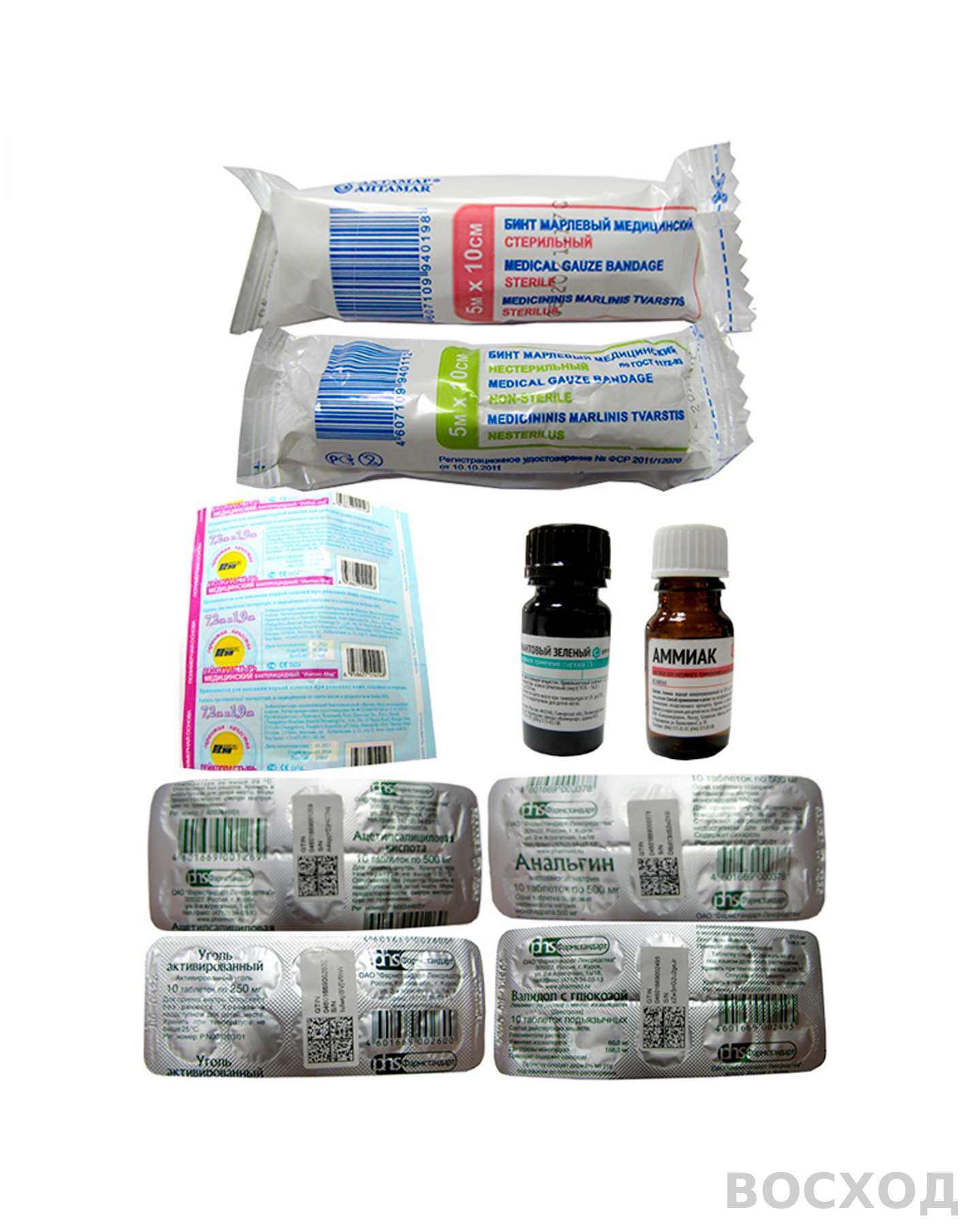 Аптечка ФЭСТ индивидуальная МИНИ (футляр-коробка из пластика), арт.1077 (х14)