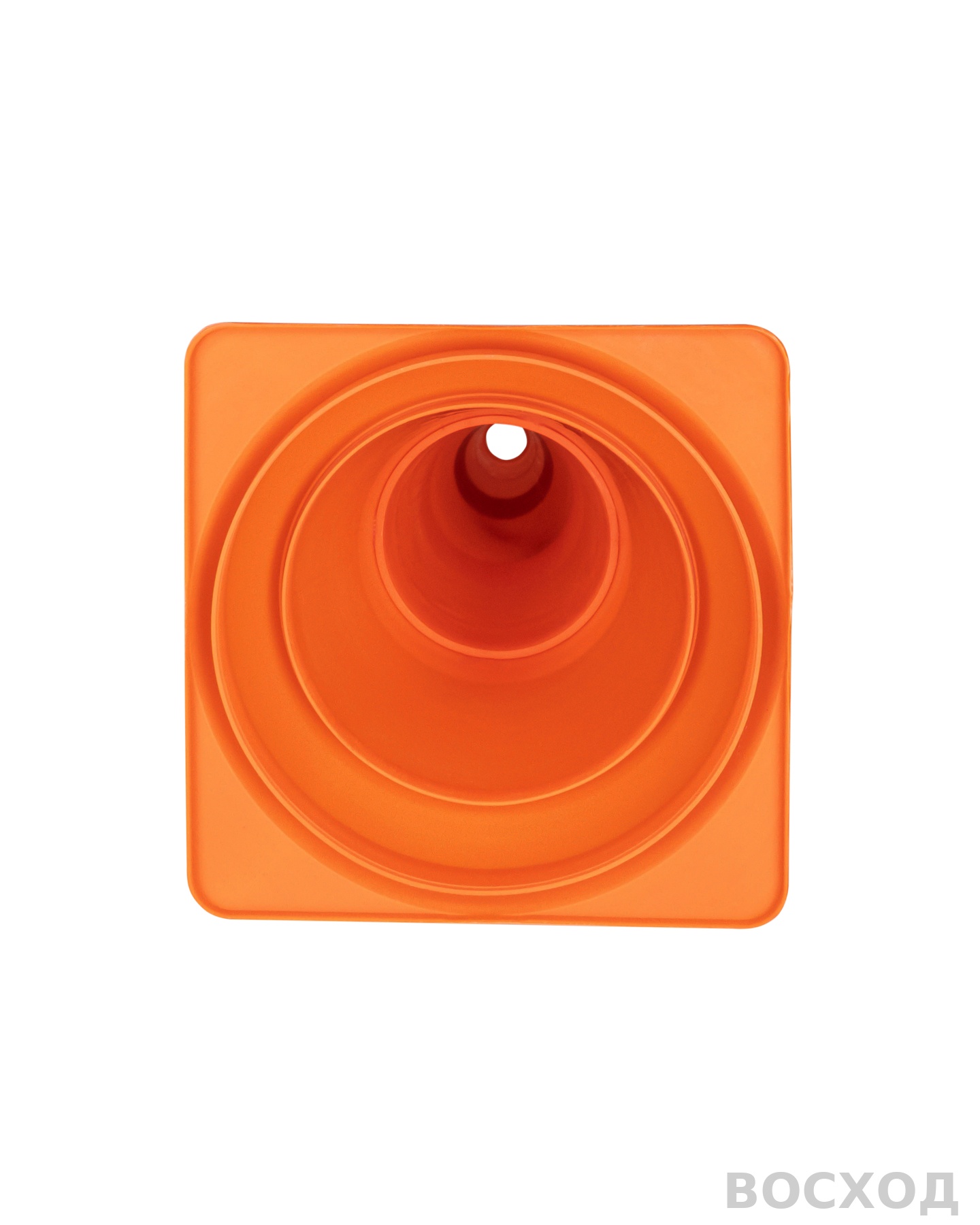 Конус сигнальный дорожный КС-3.5 750 мм. мягкий оранжевый с двумя белыми полосами и СОП