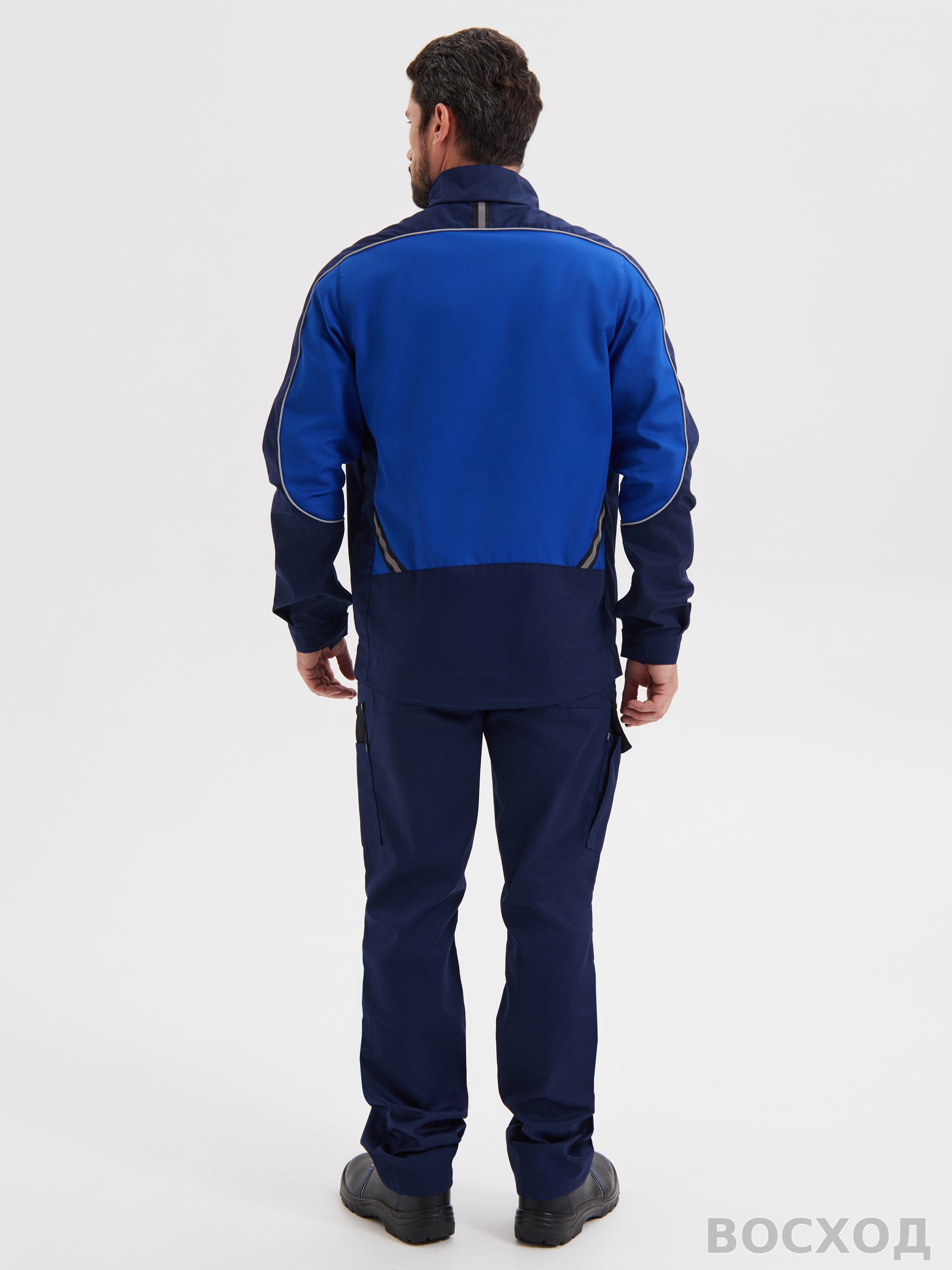 Костюм "КОСТА" куртка+брюки, цв. син/вас/черн (тк.Tomboy) - изображение 5