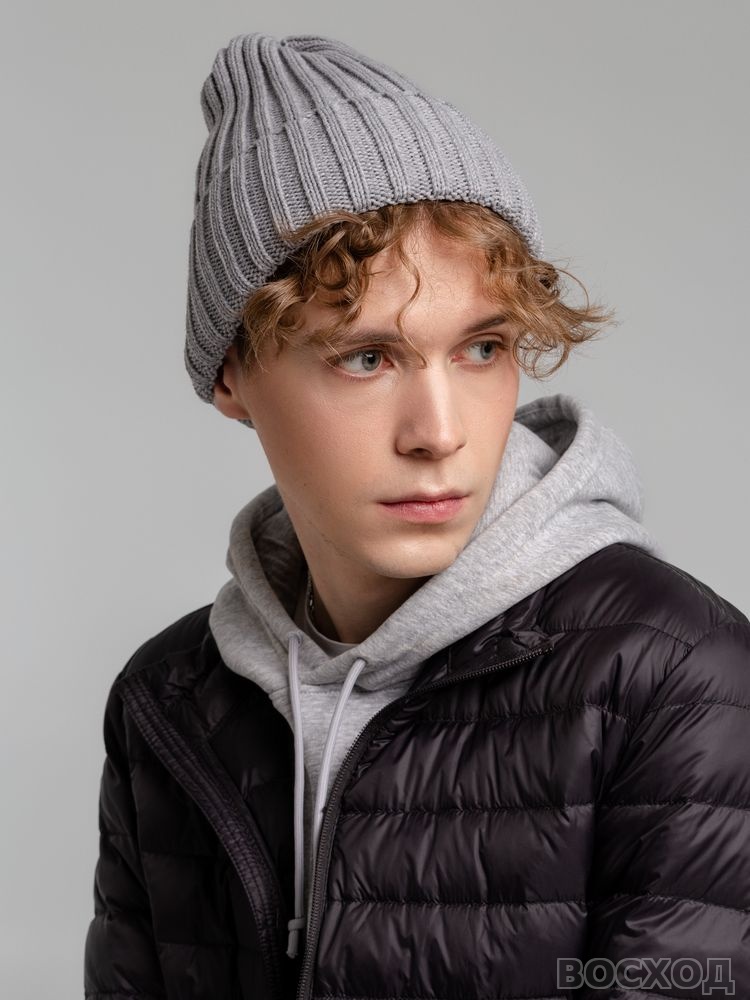 Шапка Norfold, светло-серый меланж - изображение 4