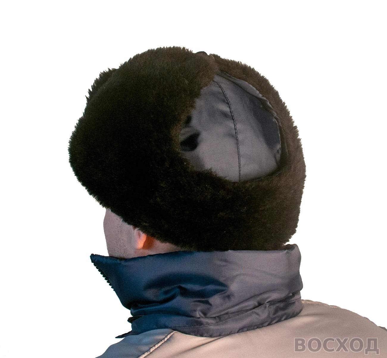 Шапка "Антифрост" т-синяя, тк.Оксфорд, подкл. бязь (универс.размер 56-62) - изображение 4